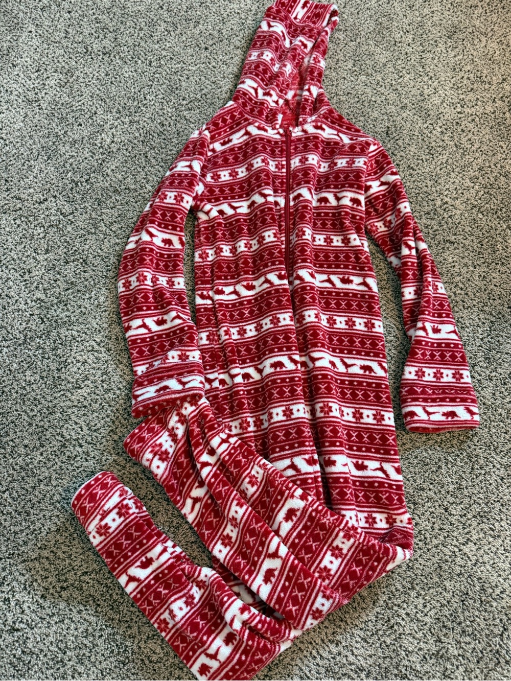 Dip boys Christmas large dinosaur onesie fair isle